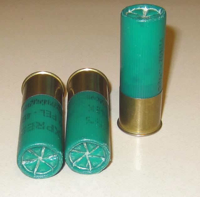 Sealed crimps on Remington Express #4 buckshot shells