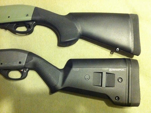 Another side by side. Check out the molding marks on the SGA. Smooth to the touch but ugly to look at.