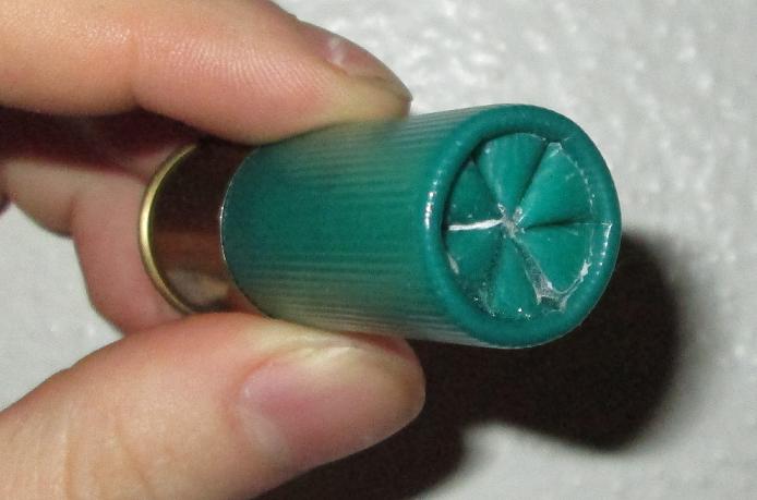 Sealed crimp on a Remington 12ga buckshot shell