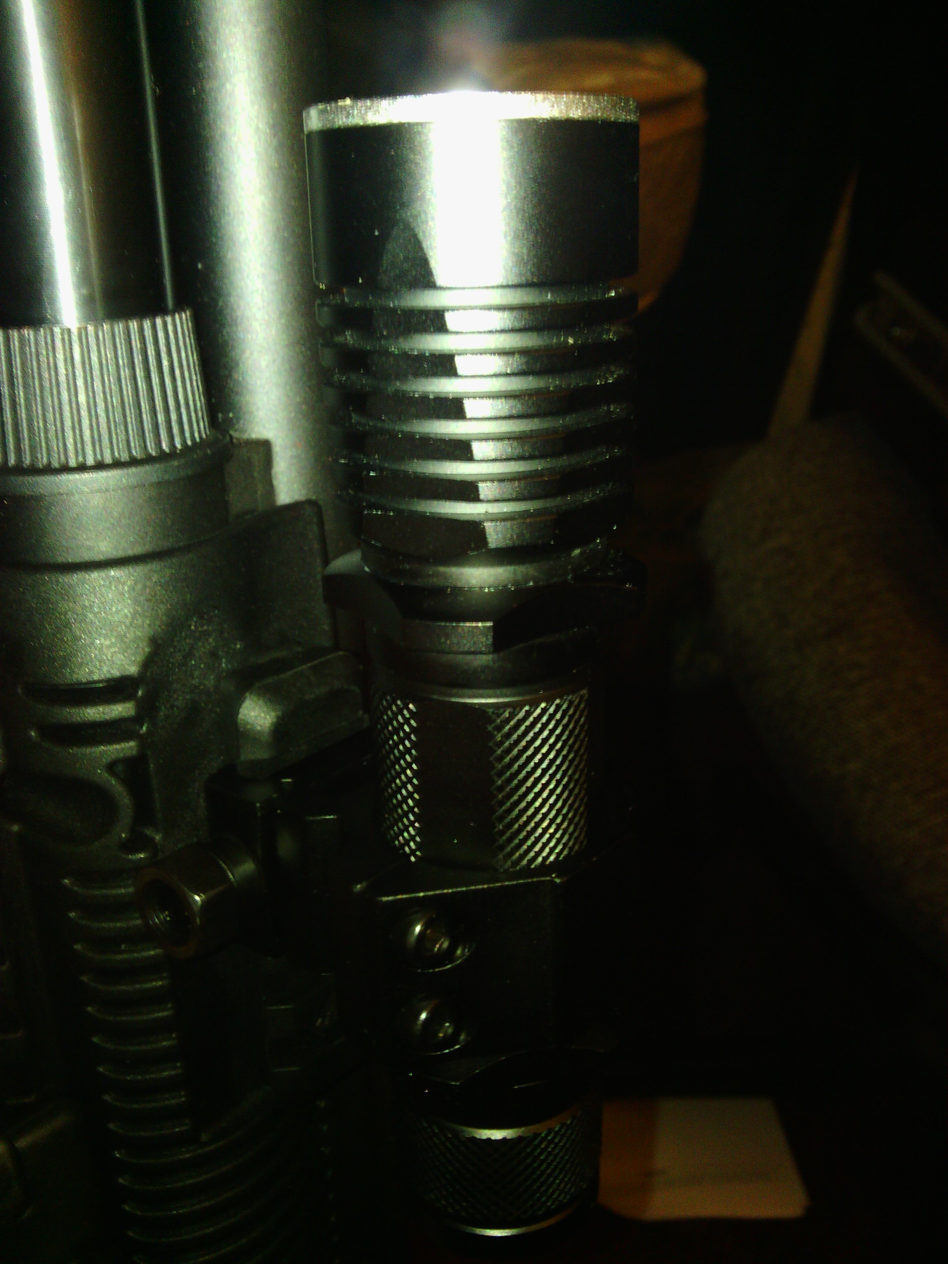 close up Acid Tactical Flashlight
