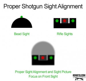 Proper Shotgun Sight Alignment and Sight Picture | Remington 870 ...