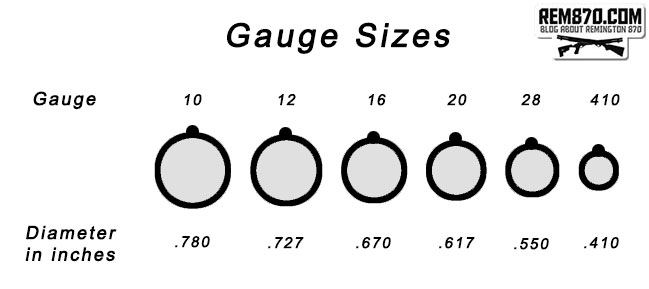 Shotgun gauge sizes
