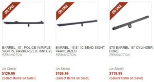 Remington 870 Barrels on Sale!